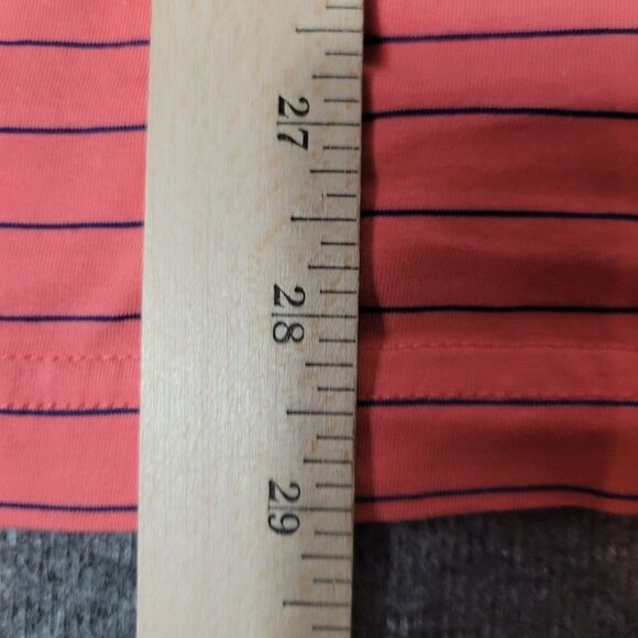 Peter Millar Crown Crafted Bluff Aqua Cotton Polo Mens Shirt Size XL Striped - Picture 11 of 11